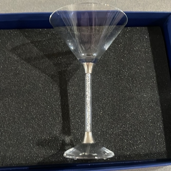 Ships Dec 4 Czech Martini Glasses with Crystal-Filled Stems - Picture 15 of 16